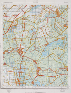  Topografische kaart 1:50.000. Blad 31W (Utrecht)