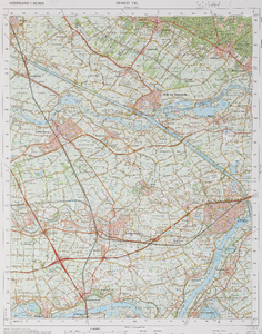  Topografische kaart 1:50.000. Blad 39W (Tiel)