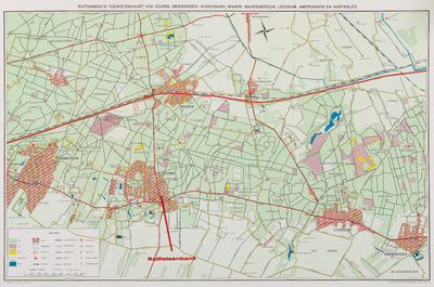  Ruitenbeek's Toeristenkaart van Doorn, Driebergen-Rijsenburg, Maarn, Maarsbergen, Leersum, Amerongen en Austerlitz ...