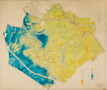  Ruilverkaveling Kromme Rijngebied West. Topografische kaart bijgewerkt naar de terreintoestand. Hoogtelijnen [18 ...