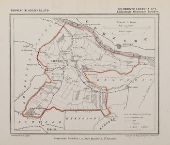  Provincie Gelderland. Gemeente Lienden, no. 1. Kadastrale Gemeente Lienden