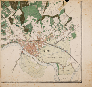  Topografische kaart der gemeente Arnhem [rechteronderblad]