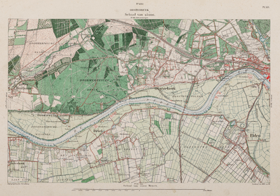 Topografische kaart 1:25.000. No. 490 (Oosterbeek). PL. XIX