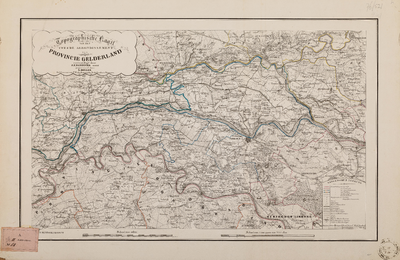  Topographische kaart van het Tweede Arrondissement der Provincie Gelderland