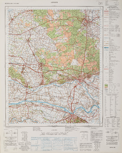  Topografische kaart 1:100.000. Blad 18 (Arnhem)
