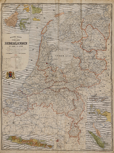  Nieuwe kaart van het Koningrijk der Nederlanden en zijne koloniën