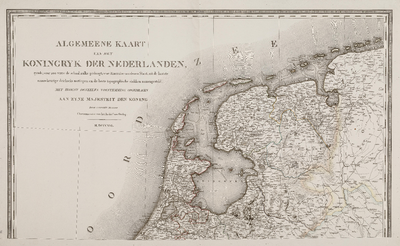  Algemeene Kaart van het Koningryk der Nederlanden [bovenblad]
