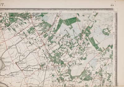 Topografische kaart 1:50.000. Blad 55 (Hulst (Bergen op Zoom)) [rechterbovenblad]