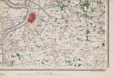  Topografische kaart 1:50.000. Blad 55 (Hulst (Bergen op Zoom)) [rechterbenedenblad]