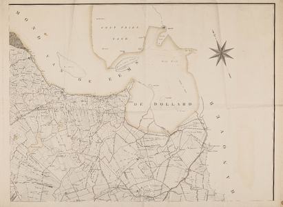  Kaart van de provincie Groningen, met een gedeelte van Drenthe & Vriesland [rechterbovenblad]