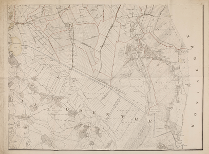  Kaart van de provincie Groningen, met een gedeelte van Drenthe & Vriesland [rechterbenedenblad]