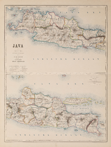  Java en Madoera [Nederlandsch Oost-Indië, 2 aparte kaarten]