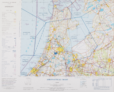  Overzichtskaart van Nederland. 1:250.000. Blad Amsterdam. Aeronautical Chart