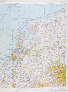  Overzichtskaart van Nederland. 1:500.000. Aeronautical Chart (2170-D) Low Countries-Amsterdam