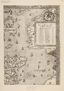  De Kaarten van de Nederlandsche Provinciën in de zestiende eeuw door Jacob van Deventer. PL. 6 (Holland met Utrecht) ...