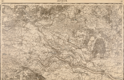  Topographische en Militaire Kaart van het Koningrijk der Nederlanden 1:50.000. Blad 40 (Arnhem) [latere uitgave]