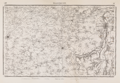  Topographische en Militaire Kaart van het Koningrijk der Nederlanden 1:50.000. Blad 61 (Maastricht)
