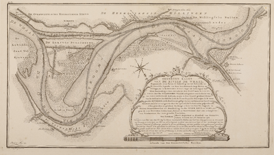  Gemeeten kaart van de rivier de Whaal, beginnende even boven de scheiding van het Kekensche en Bimmensche, lopende van ...
