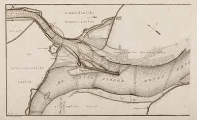  Kaart van de Whaal, Pannerdensche kanaal en opwaarts tot boven het Bylandsche kanaal, behoorende bij het Derde Rapport ...