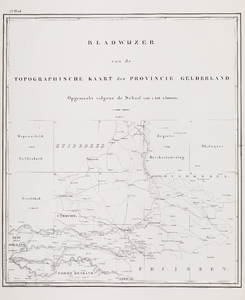  Topographische kaart van de provincie Gelderland. 1:250.000 (blad 5)
