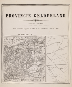  Topographische kaart van de provincie Gelderland. 1:250.000 (blad 10 herziend)