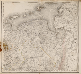  Choro-Topographische Kaart der Noordelijke Provincien van het Koningrijk der Nederlanden. 1:115.200 (blad 9)