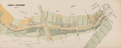  Kaart van den Lekdijk Bovendams. Opgemeten en in kaart gebracht in de jaren 1874, 1875 en 1876 door den dijkmeester ...