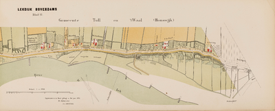  Kaart van den Lekdijk Bovendams. Opgemeten en in kaart gebracht in de jaren 1874, 1875 en 1876 door den dijkmeester ...