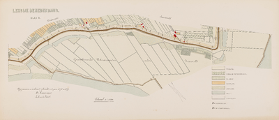  Kaart van den IJseldam en den Lekdijk Benedendams, in 9 bladen. Opgemeten en in kaart gebracht in de jaren 1879 en ...