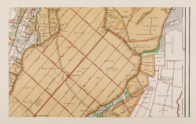  Overzichtskaart van de boezemwateren, polders en wegen in Rijnland, op schaal van 1 à 50.000, herzien in 1917, bewerkt ...