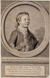  Portret van Willem V, prins van Oranje-Nassau (1748-1806)