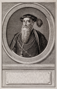  Portret van een onbekende man met baard en een hoed met een veer (is portret van Reinoud III van Brederode, heer van ...