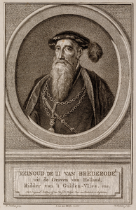  Portret van Reinoud III van Brederode, heer van Vianen enz. (1492-1556)