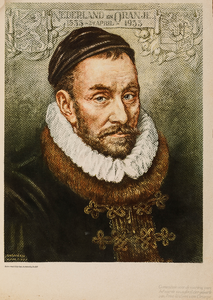  Portret van prins van Willem van Oranje ter gelegenheid van het vierde eeuwfeest van diens geboorte in 1533