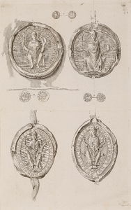  Munten en zegels van Utrechtse bisschoppen voor circa 1525: plaat III van XI