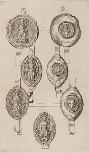  Munten en zegels van Utrechtse bisschoppen voor circa 1525: plaat V van XI