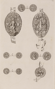  Munten en zegels van Utrechtse bisschoppen voor circa 1525: plaat VII van XI