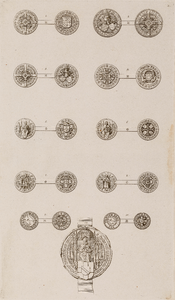  Munten en zegels van Utrechtse bisschoppen voor circa 1525: plaat X van XI