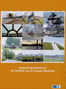  Omslag van een verjaardagskalender met 12 maandbladen voorzien van een foto van een plaats in het Kromme Rijngebied