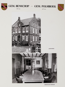  Serie foto's van 45 raadzalen en gemeentehuizen in de provincie Utrecht: gemeente Benschop en gemeente Polsbroek