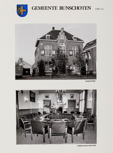  Serie foto's van 45 raadzalen en gemeentehuizen in de provincie Utrecht: gemeente Bunschoten
