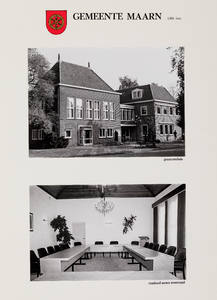 Serie foto's van 45 raadzalen en gemeentehuizen in de provincie Utrecht: gemeente Maarn