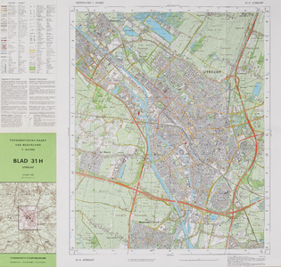 Topografische kaart 1:25.000, blad 31H (Utrecht)