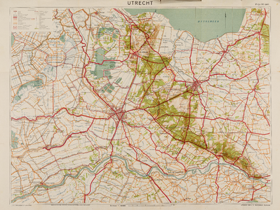  Sleeswijk's kaart van Utrecht voor wandelaars, wielrijders en automobilisten