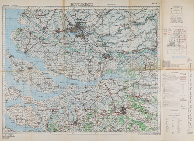  Topografische kaart 1:100.000 Nederland. Blad Rotterdam (3de editie)
