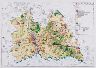  Plankaart Streekplan Utrecht, bij ontwerp-Statenvoorstel, voorlopig standpunt GS 5 april 1994