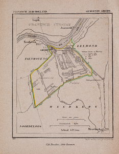  Kaart van de gemeente Ameide