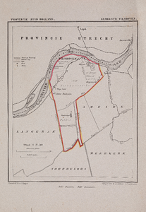  Kaart van de gemeente Tienhoven