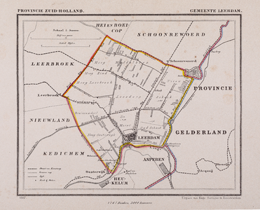  Kaart van de gemeente Leerdam