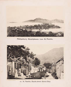 151 151. Philipsburg. Hoofdplaats van St: Martin. St: Martin Back street. Great Bay.